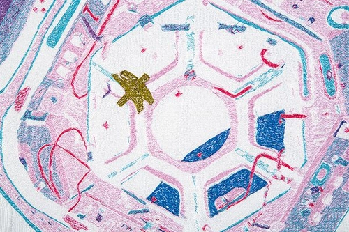 Space Poetry Embroideries 