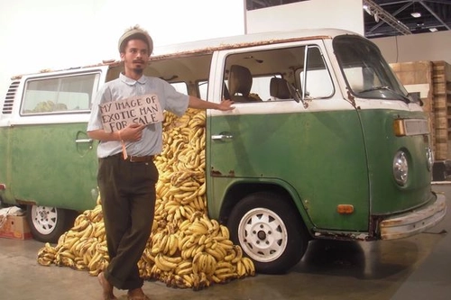 Sem Título (my image of exotic man for sale with the Kombi volkswagen)